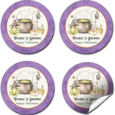 AmandaCreation Trouble is Brewing Envelope Seals 40pc. Image 3