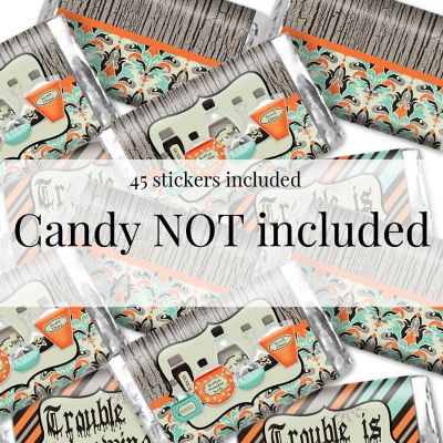 AmandaCreation Trouble is Brewing Mini Candybar Wrappers 45pcs. Image 2