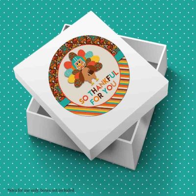 AmandaCreation Turkey and Touchdowns Envelope Seals 40pc. Image 1