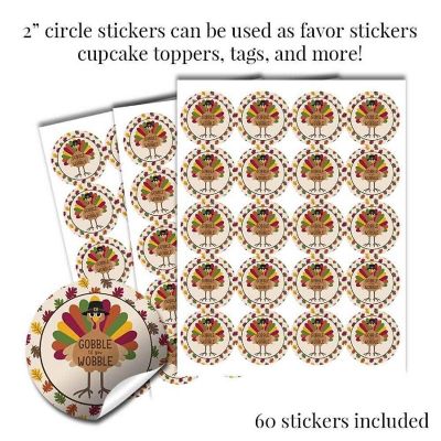 AmandaCreation Turkey Gobble Til You Wobble Sticker Bundle 429pc. Image 2