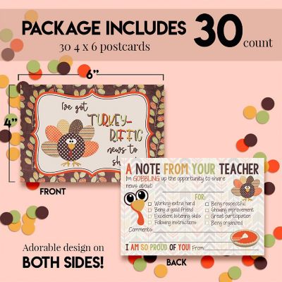 AmandaCreation Turkey Teacher Mail for Students 30pc. Image 2