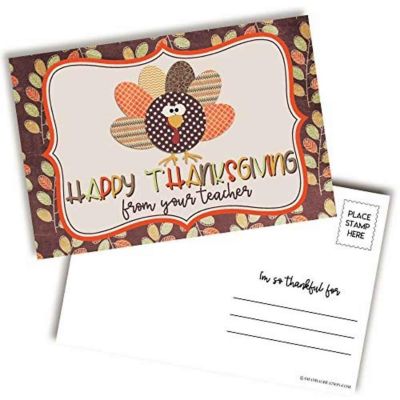AmandaCreation Turkey Teacher Postcards 30pc. Image 1