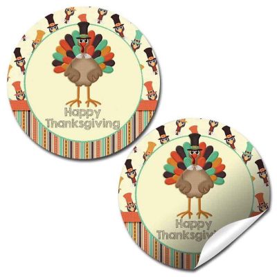 AmandaCreation Turkey Time Envelope Seals 40pc. Image 1