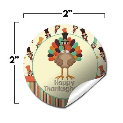 AmandaCreation Turkey Time Envelope Seals 40pc. Image 1