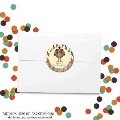 AmandaCreation Turkey Time Envelope Seals 40pc. Image 3