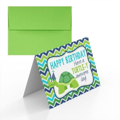 AmandaCreation TURTLE-Y Awesome Day Greeting Card 2pc. Image 1