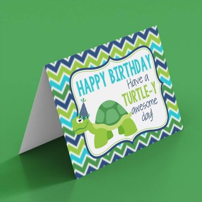 AmandaCreation TURTLE-Y Awesome Day Greeting Card 2pc. Image 2