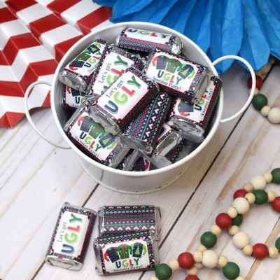 AmandaCreation Ugly Sweater Mini Candybar Wrappers 45pcs. Image 1