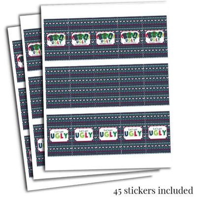 AmandaCreation Ugly Sweater Mini Candybar Wrappers 45pcs. Image 2