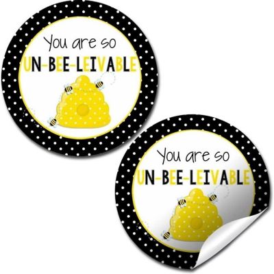 AmandaCreation Unbelievable Bumble Bee Envelope Seals 40pc. Image 1