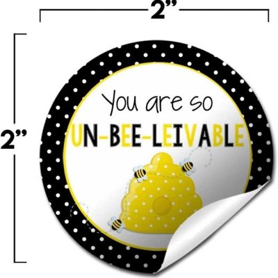 AmandaCreation Unbelievable Bumble Bee Envelope Seals 40pc. Image 1