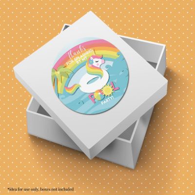 AmandaCreation Unicorn Pool Float Envelope Seals 40pc. Image 1
