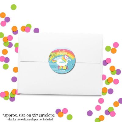 AmandaCreation Unicorn Pool Float Envelope Seals 40pc. Image 3