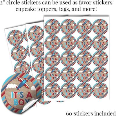 AmandaCreation Up &amp; Away Blue Sticker Bundle 429pc. Image 2