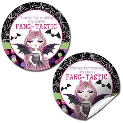 AmandaCreation Vampire Girl Envelope Seals 40pc. Image 1