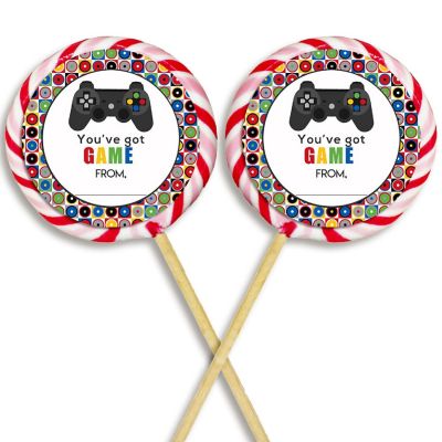 AmandaCreation Video Game Valentine Envelope Seals 40pc. Image 1