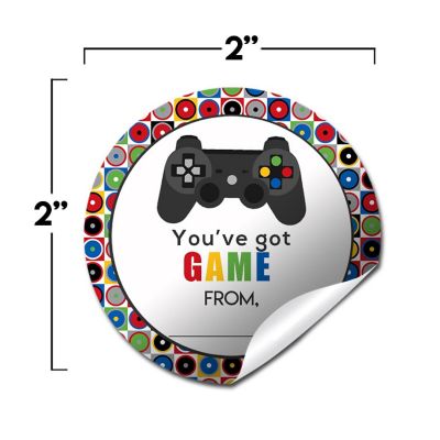 AmandaCreation Video Game Valentine Envelope Seals 40pc. Image 3