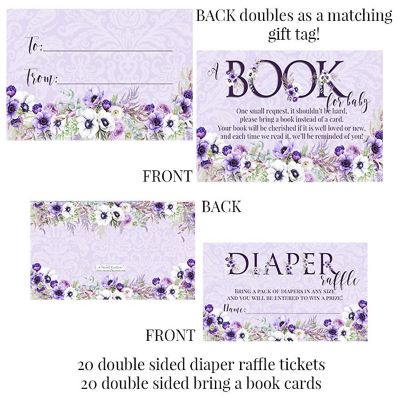 AmandaCreation Violet Floral Party Bundle 381pc. Image 1