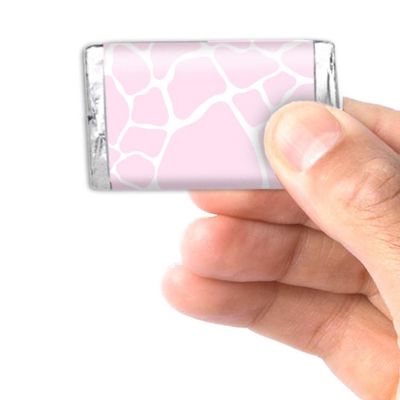 AmandaCreation Watercolor Giraffe Mini Candybar Wrappers 45pc Image 2