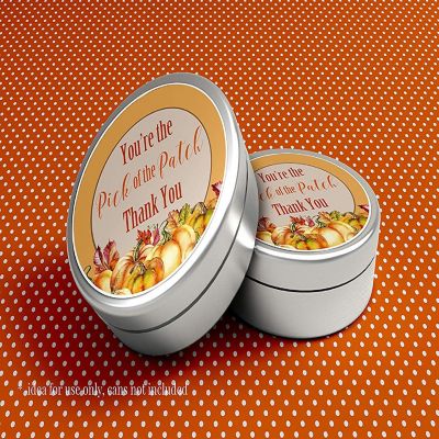 AmandaCreation Watercolor Pumpkin Envelope Seals 40pc. Image 2