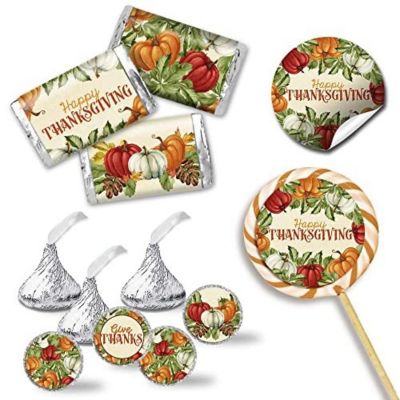 AmandaCreation Watercolor Pumpkin Sticker Bundle 429pc. Image 1