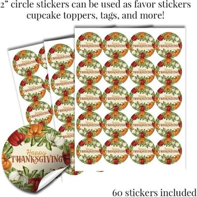 AmandaCreation Watercolor Pumpkin Sticker Bundle 429pc. Image 2
