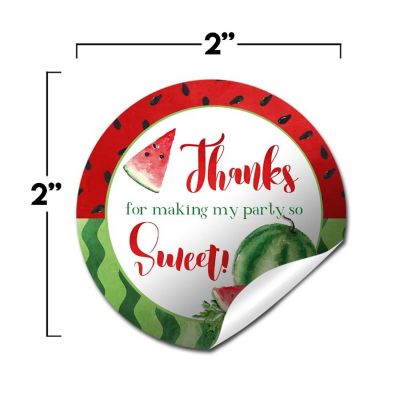 AmandaCreation Watercolor Watermelon Envelope Seals 40pc. Image 1
