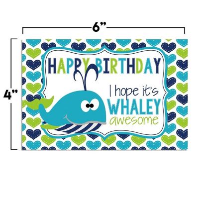 AmandaCreation WHALEY Awesome Greeting Card 2pc. Image 2