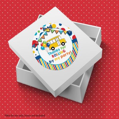 AmandaCreation Wheels On The Bus Envelope Seals 40pc. Image 3