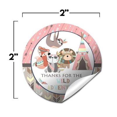 AmandaCreation Wild Adventure Envelope Seals 40pc. Image 1