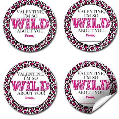 AmandaCreation Wild Animal Print Envelope Seals 40pc. Image 3