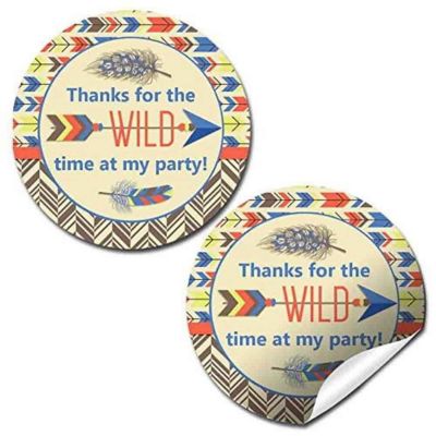 AmandaCreation Wild One Tribal Envelope Seals 40pc. Image 1