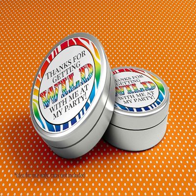 AmandaCreation Wild Rainbow Zebra Envelope Seals 40pcs; Image 2