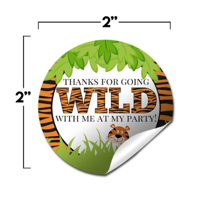 AmandaCreation Wild Time Tiger Envelope Seals 40pc. Image 2