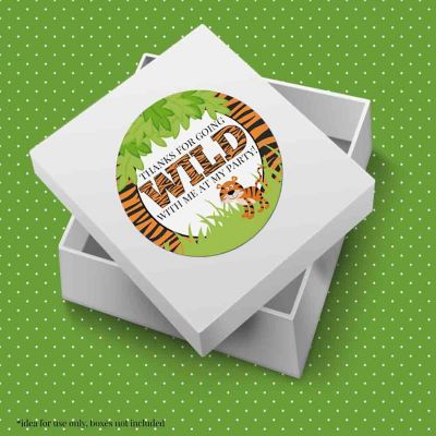 AmandaCreation Wild Time Tiger Envelope Seals 40pc. Image 3
