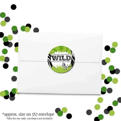 AmandaCreation Wild Time Zebra Envelope Seals 40pc. Image 3