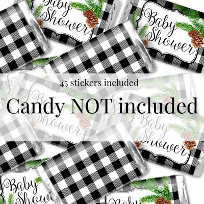AmandaCreation Winter Pinecone Mini Candybar Wrappers 45pc. Image 3