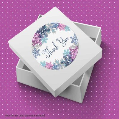 AmandaCreation Winter Snowflake Envelope Seals 40pc. Image 2