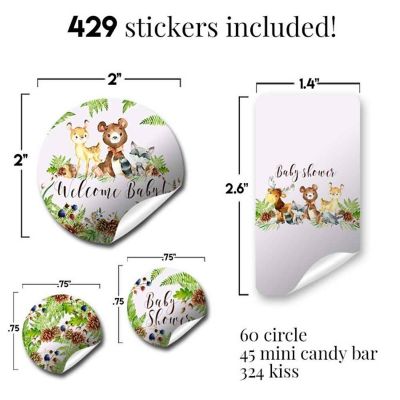 AmandaCreation Woodland Animals Sticker Bundle 429pc. Image 1
