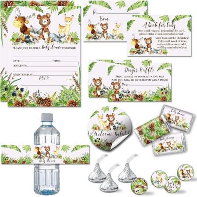 AmandaCreation Woodland Forest Animals Party Bundle 381pc. Image 1