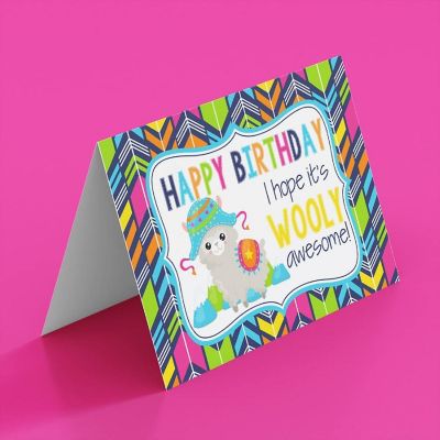 AmandaCreation Wooly Awesome Greeting Card 2pc. Image 2