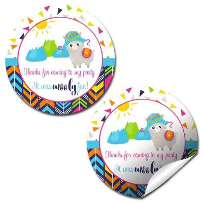 AmandaCreation Wooly Fun Alpaca Envelope Seals 40pc. Image 1