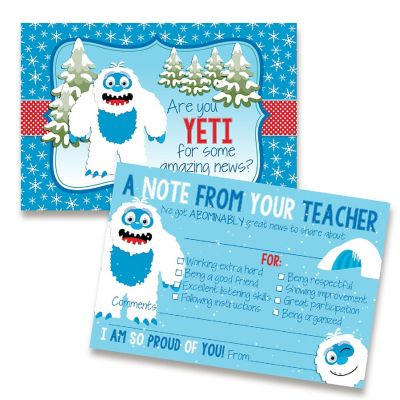 AmandaCreation Yeti Teacher Mail for Students 30pc. Image 1