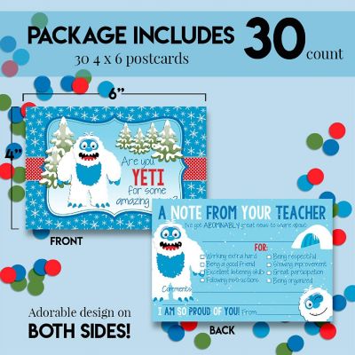 AmandaCreation Yeti Teacher Mail for Students 30pc. Image 2