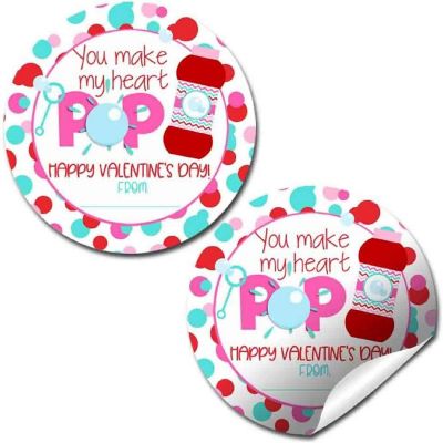 AmandaCreation You Make My Heart Pop Envelope Seals 40pc. Image 1