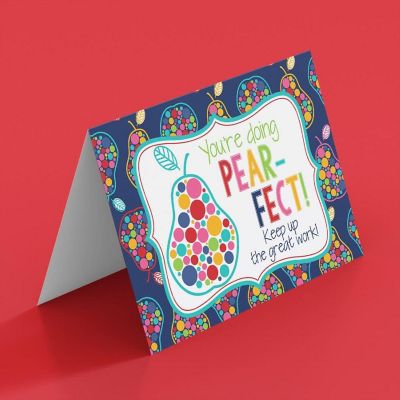 AmandaCreation You're Doing Perfect Greeting Card 2pc. Image 2