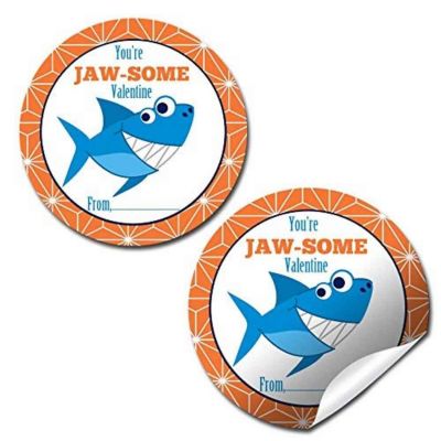 AmandaCreation You're Jawsome Envelope Seals 40pc. Image 1