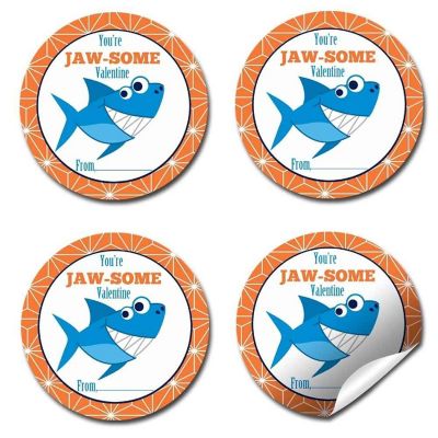 AmandaCreation You're Jawsome Envelope Seals 40pc. Image 3