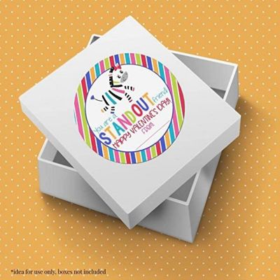 AmandaCreation Zebra Valentine Envelope Seals 40pc. Image 2