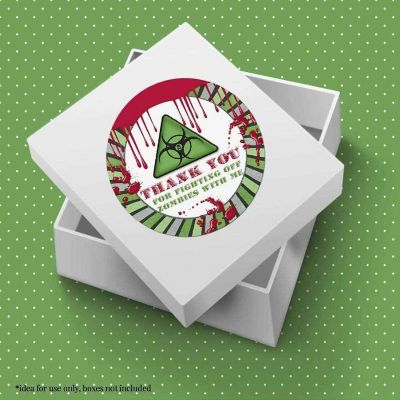 AmandaCreation Zombie Infection Envelope Seals 40pc. Image 2